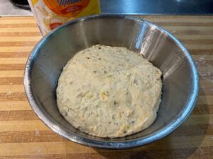 making dill pickle bread 